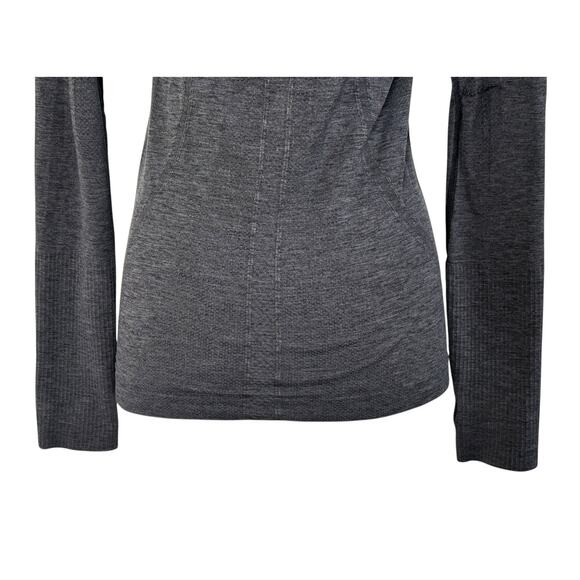 LULULEMON Yoga Run Long Sleeve Swiftly Tech Shirt Heathered Gray Thumb Holes - Picture 9 of 13